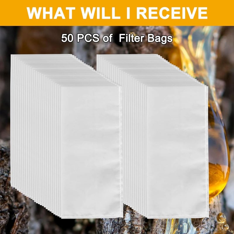 CARGEN Tea Filter Bags - 2 x 4.5 Inch Tea Filter Bags 50 Pack 90 Micron - Image 5